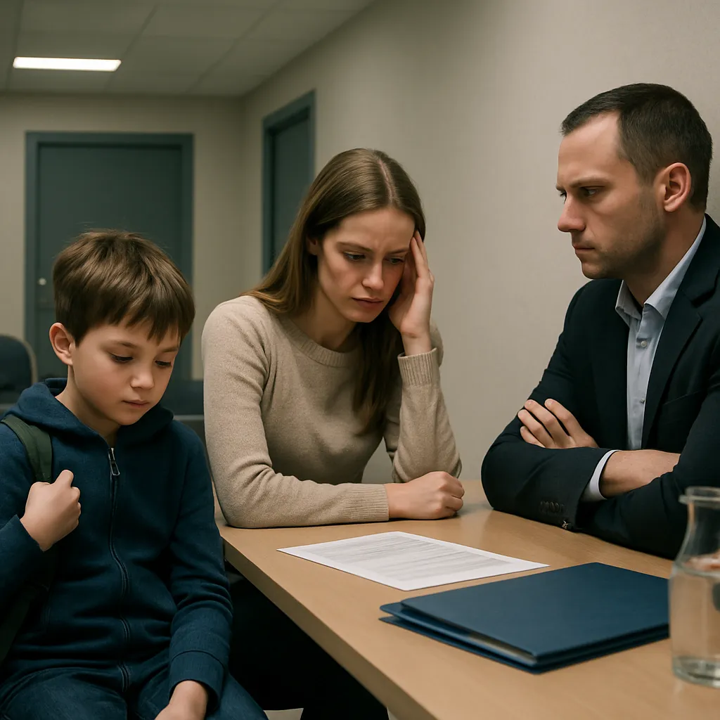 Padres violentos privación visitas