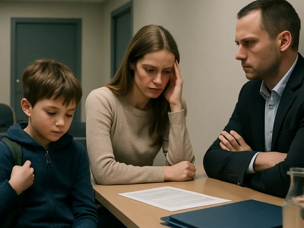 Padres violentos privación visitas